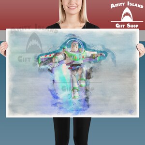 Poster di Buzz Lightyear / Decorazioni per la sala giochi di Toy Story / Verso l'infinito e oltre / Poster per la sala giochi / Decorazioni per la sala giochi / Disney Pixar