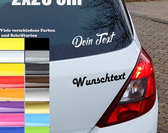 Autoaufkleber Personalisiert Wunschtext Text Schriftzug nach Wahl Aufkleber Sticker