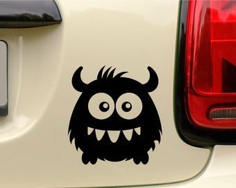 Autoaufkleber Aufkleber Monster süß Laptop Zähne lustig Fun