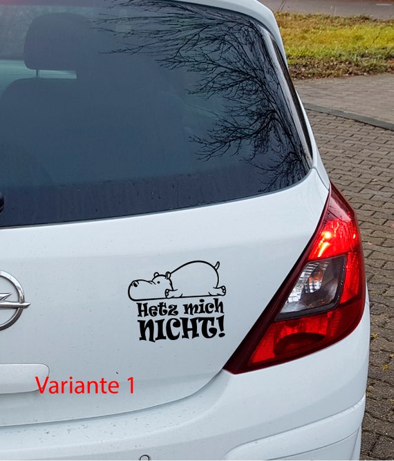 Auto Aufkleber Born to be Wild Heckscheibe Sprüche witzig lustig Matt