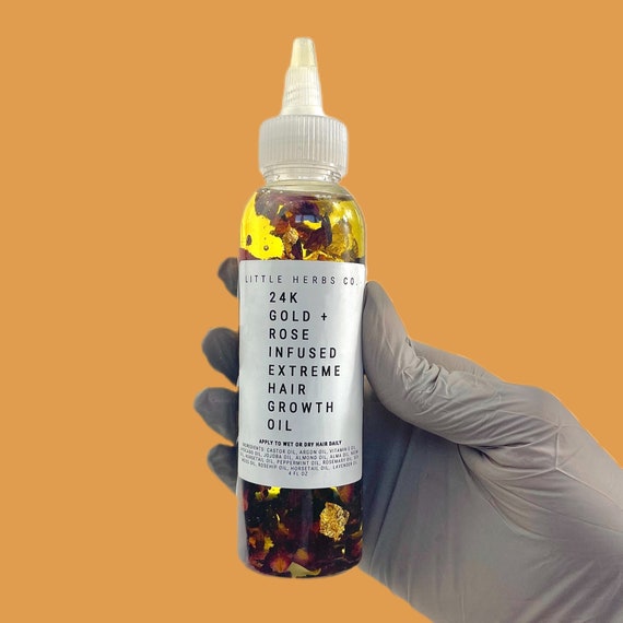 EXTREME hair growth GOLD Rose infused oil hair growth Etsy