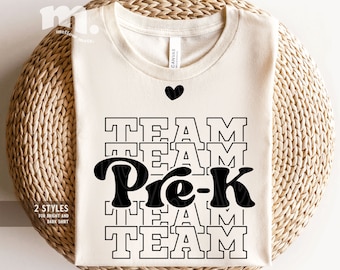 Team Pre-K SVG, Teacher Shirt, First Day Of School SVG (Digital Download)