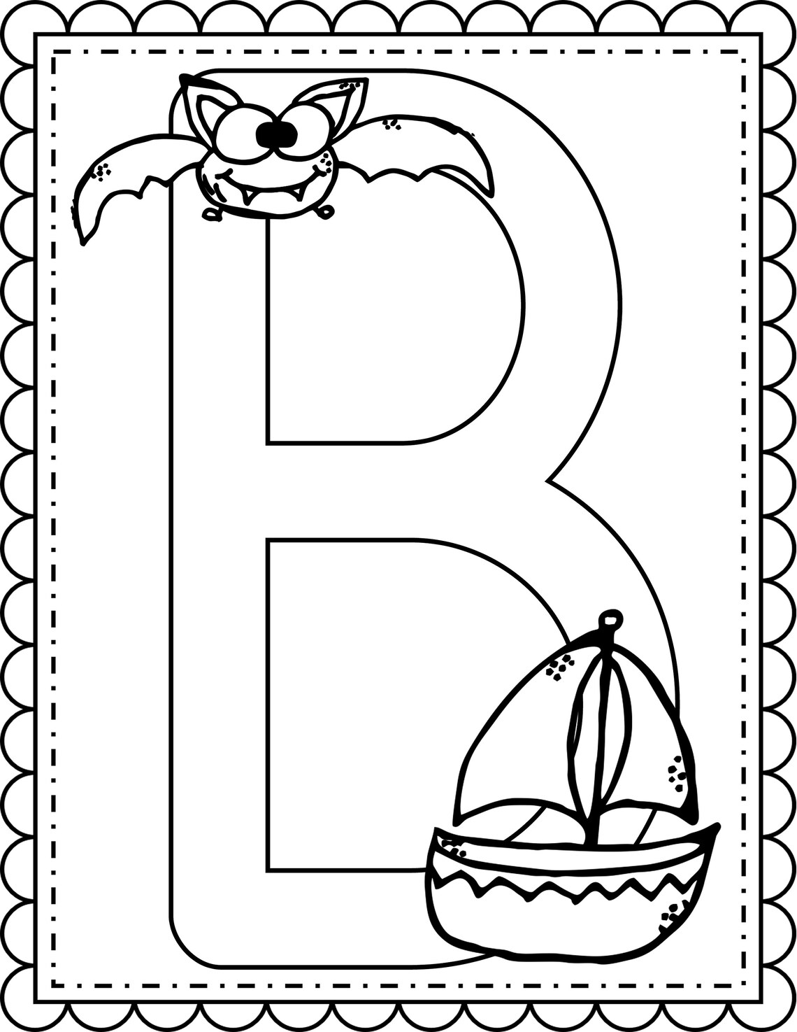 Alphabet Coloring Worksheets Preschool Kindergarten  Etsy