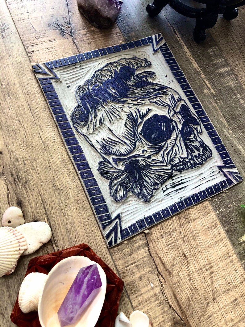Death Wave LinoCut 7\u2019x8.5\u2019