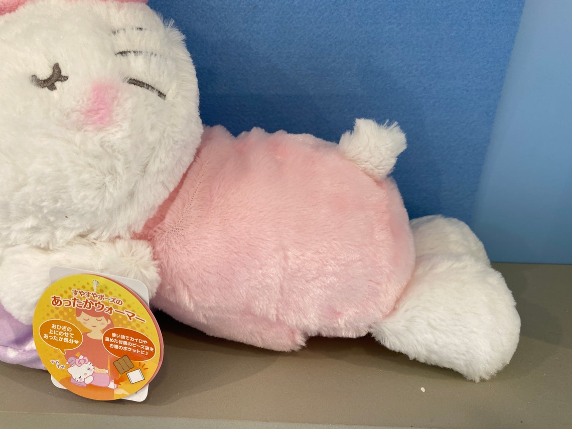 Sanrio Original Hello Kitty Plush With Microwaveable Heating Etsy