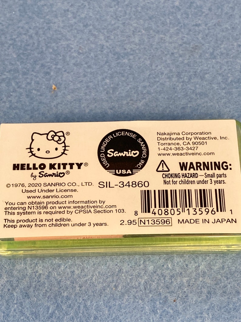 Sanrio Original Hello Kitty Scented Putty Eraser Vanilla & Etsy