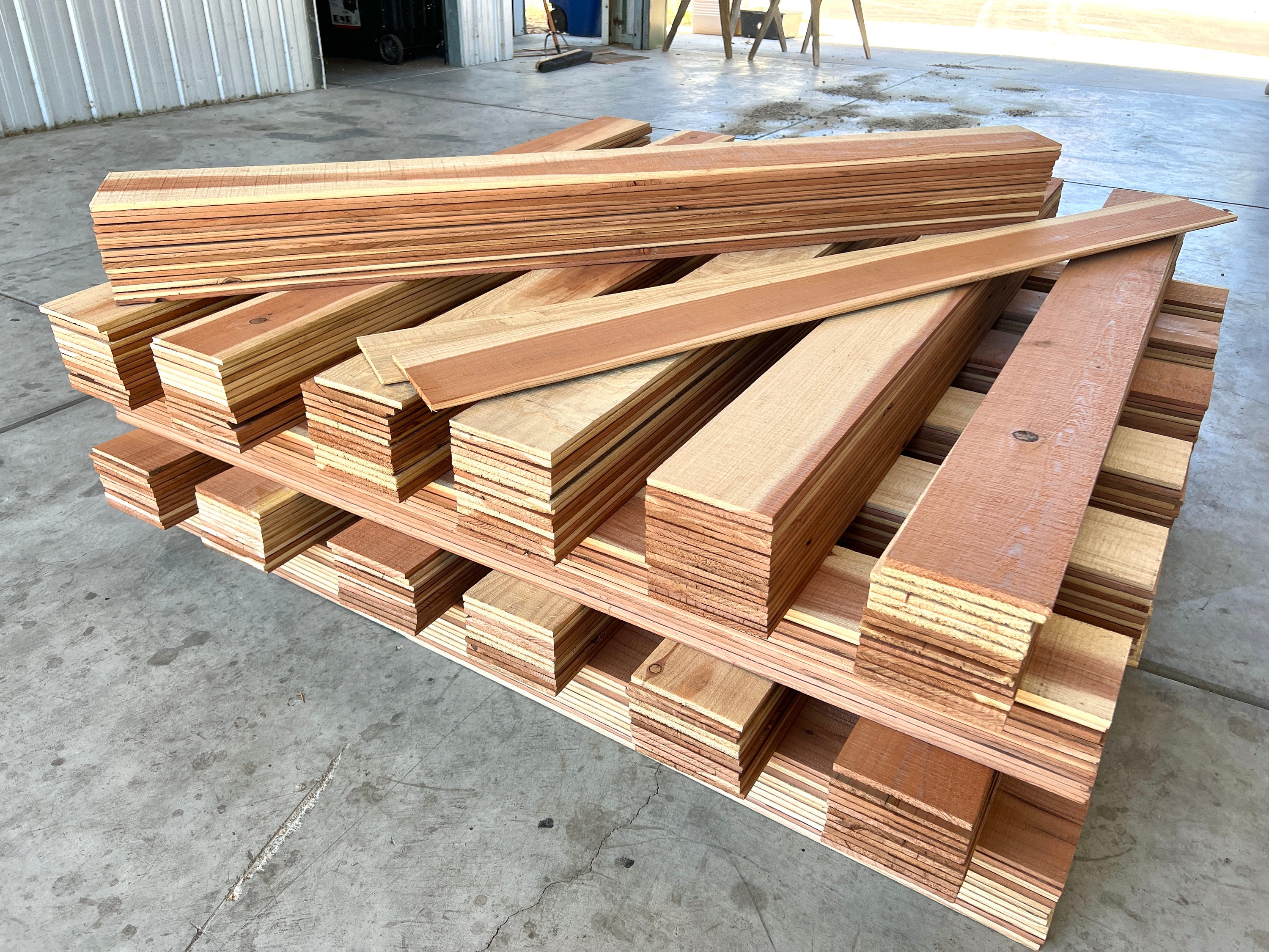 Cedar and Redwood Planks Milled and Recycled From Old Barn Etsy