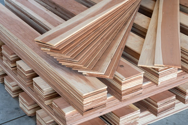 Cedar and Redwood Planks Milled and Recycled From Old Barn Etsy