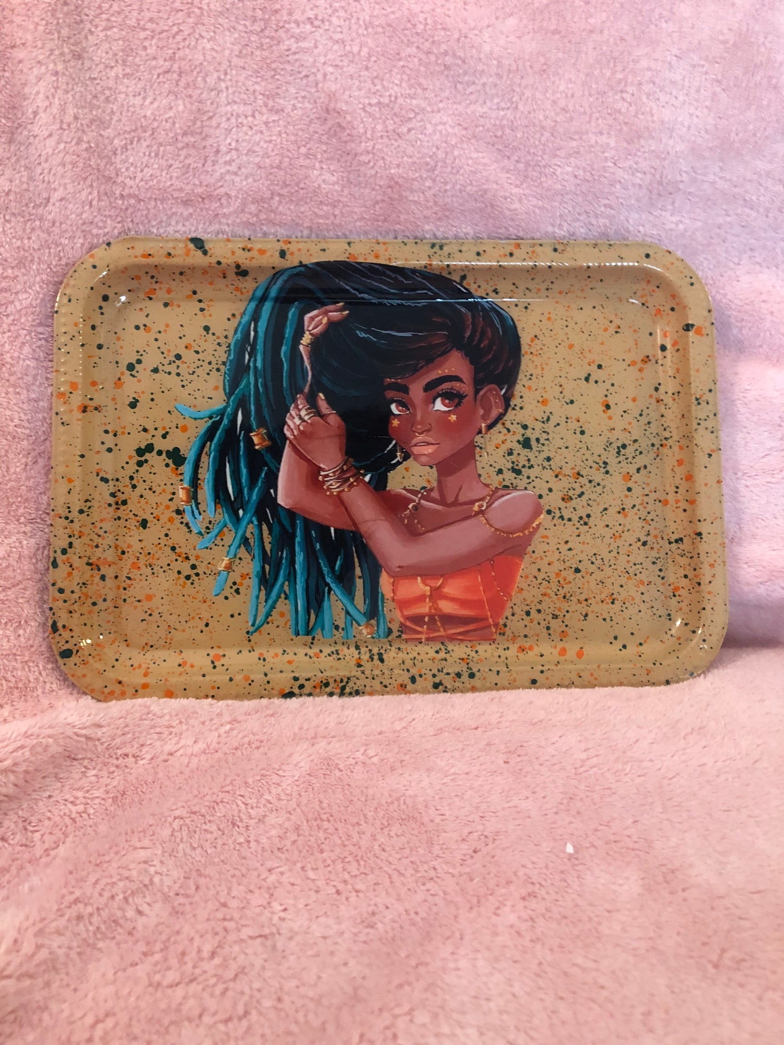 Black Girl Magic Rolling Tray Set AshtrayGrinder Etsy