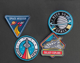 Embroidered Space Patches – Sew-on Badges, Cosmic Applique