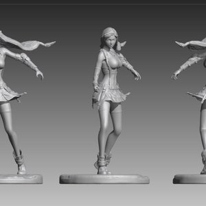 Final Fantasy 7 Tifa Lockhart STL 3D print model