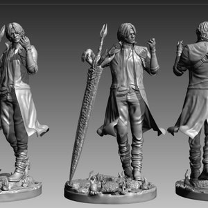 Devil May Cry 5 Dante on lava STL 3D print