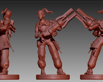 Apex Legends Rampart STL 3D print model