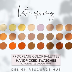 Procreate Color Palette: Late Spring • Graphic Design Resource • iPad Design