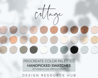 Procreate Color Palette: Cottage • Graphic Design Resource • iPad Design