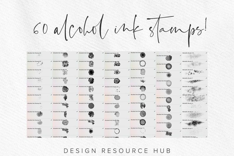 Procreate Set Stamps Brushes Alcohol Ink Megapack Procreate Brush Set Digital Brush Set DIY Digital Design Procreate Patterns image 6