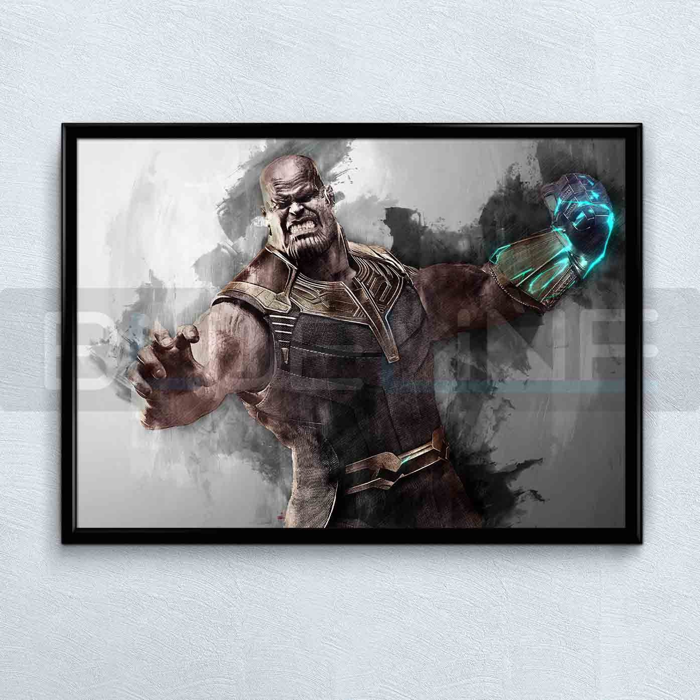 Thanos poster Thanos print Avengers art print home decror wall | Etsy