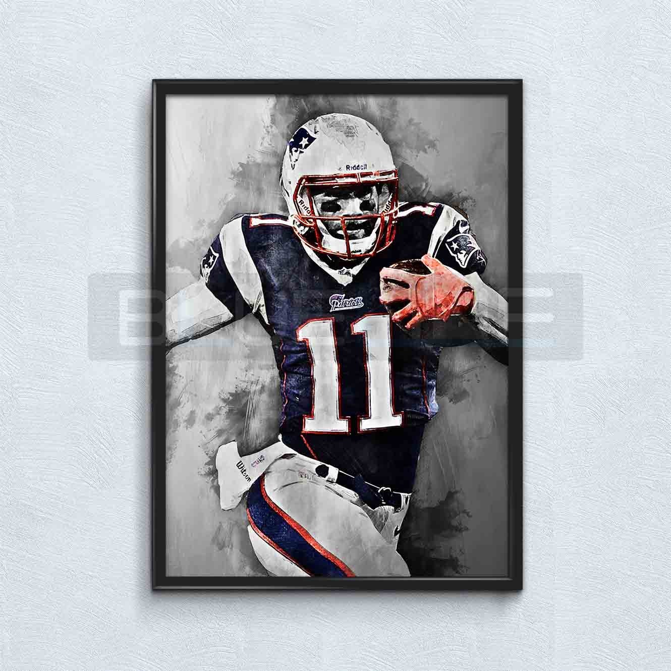 Julian Edelman poster Julian Edelman print art print home | Etsy