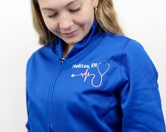 Nurse Stethoscope Jacket | Nurse Gift | Medical Field Jacket | Nurse Jacket | RN Jacket | Nurse Gift | Nurse Jacket | Gift for Nurse RN CNA