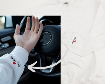 Drive Safe Embroidered Crewneck | Embroidered Sweatshirt | Gift for Significant Other | Anniversary Crewneck Sweatshirt