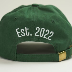 Establecido 2022 Sombrero de papá personalizado / Gorra de béisbol / Sombrero de papá / Gorra de béisbol bordada / Sombrero bordado / Gorra de béisbol personalizada con año