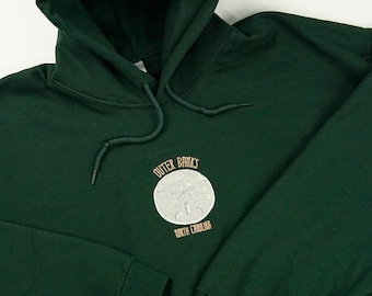 Outer Banks Sand Dollar Hoodie | Embroidered Hoodie | Aesthetic Hoodie | Sweatshirt | Pullover | Sweater | OBX Hoodie | North Carolina
