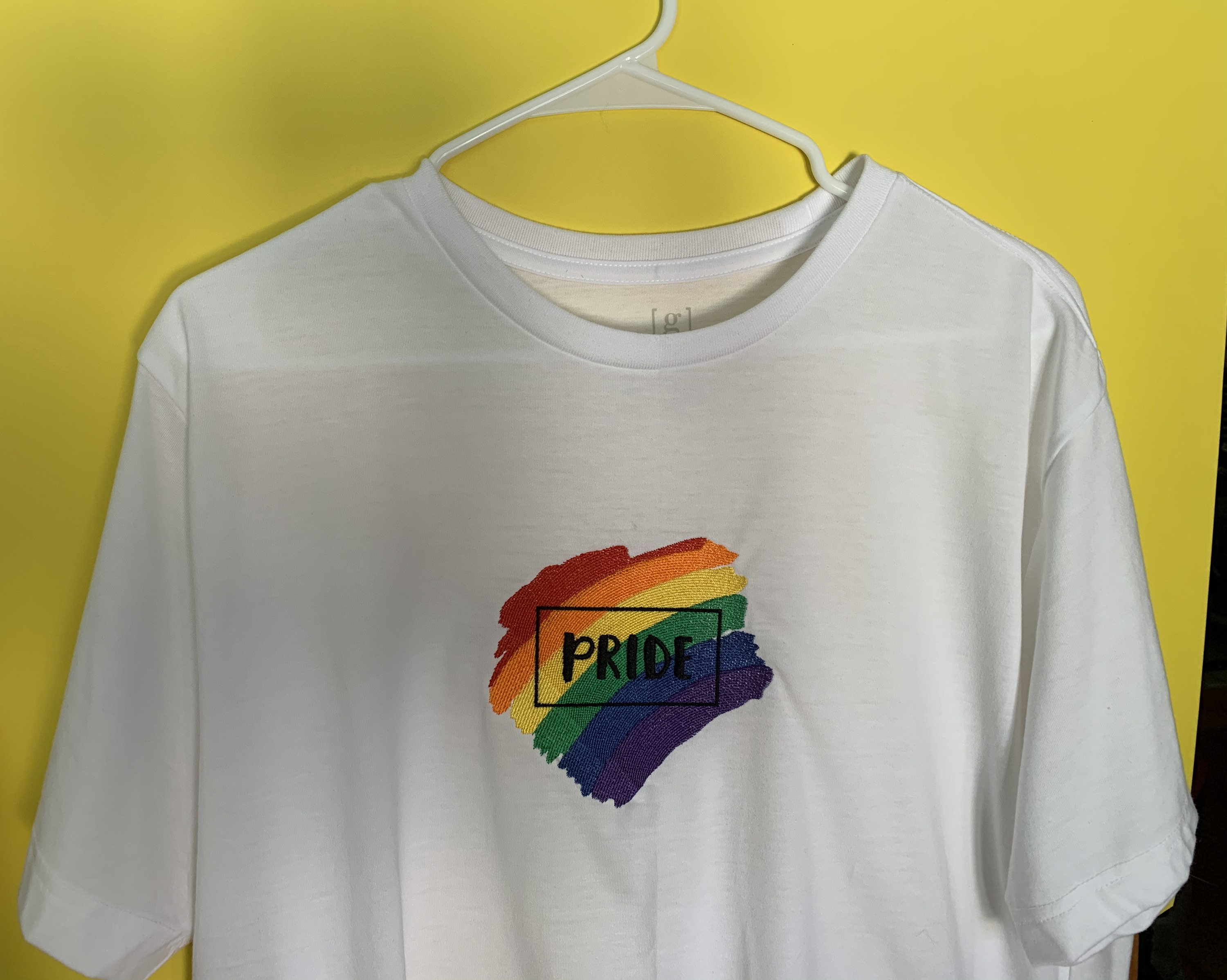 LGBTQ Pride Embroidered T-shirt | Etsy