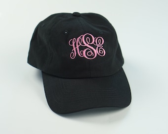 Monogrammed Dad Hat | Embroidered Monogram | Baseball Cap | Dad Hat | Embroidered Baseball Cap | Embroidered Hat |  Custom Monogrammed Hat