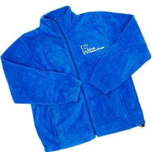 Personalized Dentist Fleece Jacket | Embroidered Jacket | Dentist Jacket | Fleece Jacket | Zip-Up Jacket | Dentist Gift | Tooth Jacket