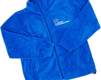 Personalized Dentist Fleece Jacket | Embroidered Jacket | Dentist Jacket | Fleece Jacket | Zip-Up Jacket | Dentist Gift | Tooth Jacket