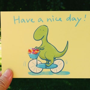 Biglietto di buona giornata - Dinosauro