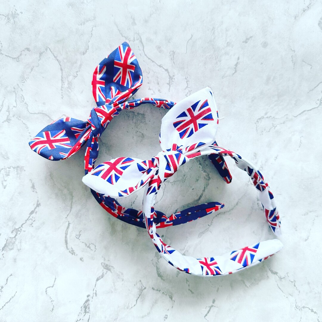 Eurovision Headband Scrunchie Union Jack Party Hair Etsy