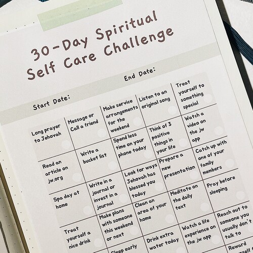 30 Day Spiritual Self-care Challenge Digital - Etsy