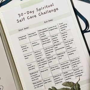 30 day spiritual self-care challenge - digital