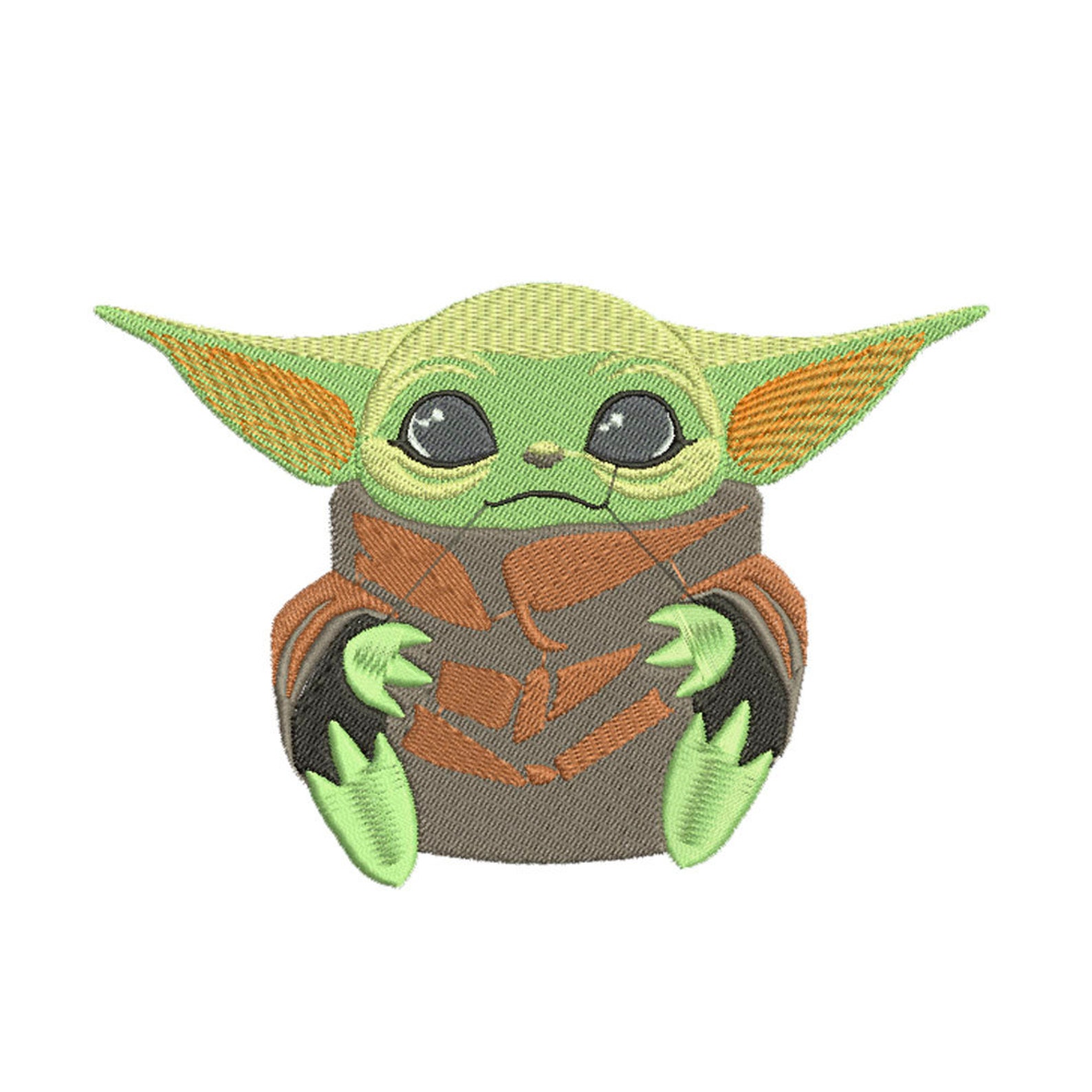 Baby yoda machine embroidery design  etsy