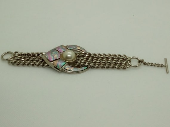 Massive statement bracelets with faux perl sets, … - image 1