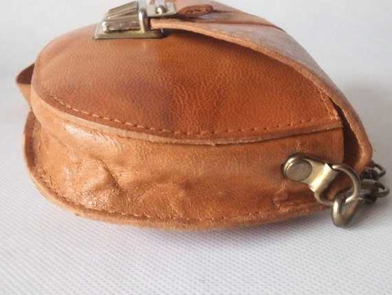 Sweet 1960s vintage genuine leather party bag, ce… - image 2