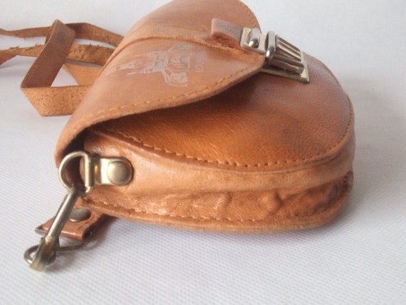 Sweet 1960s vintage genuine leather party bag, ce… - image 3