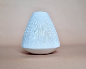 Ceramic Flower Vase/ Handmade ceramic vase/ Modern White Vase/ A gift for a birthday, for a wedding/ Holiday gift