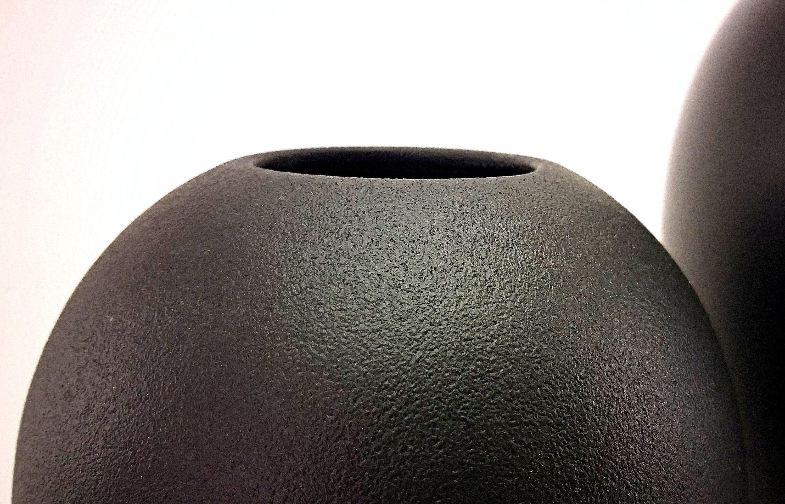 Matte schwarze Vase moderne Keramik Vase Blume Vase schwarz Etsy