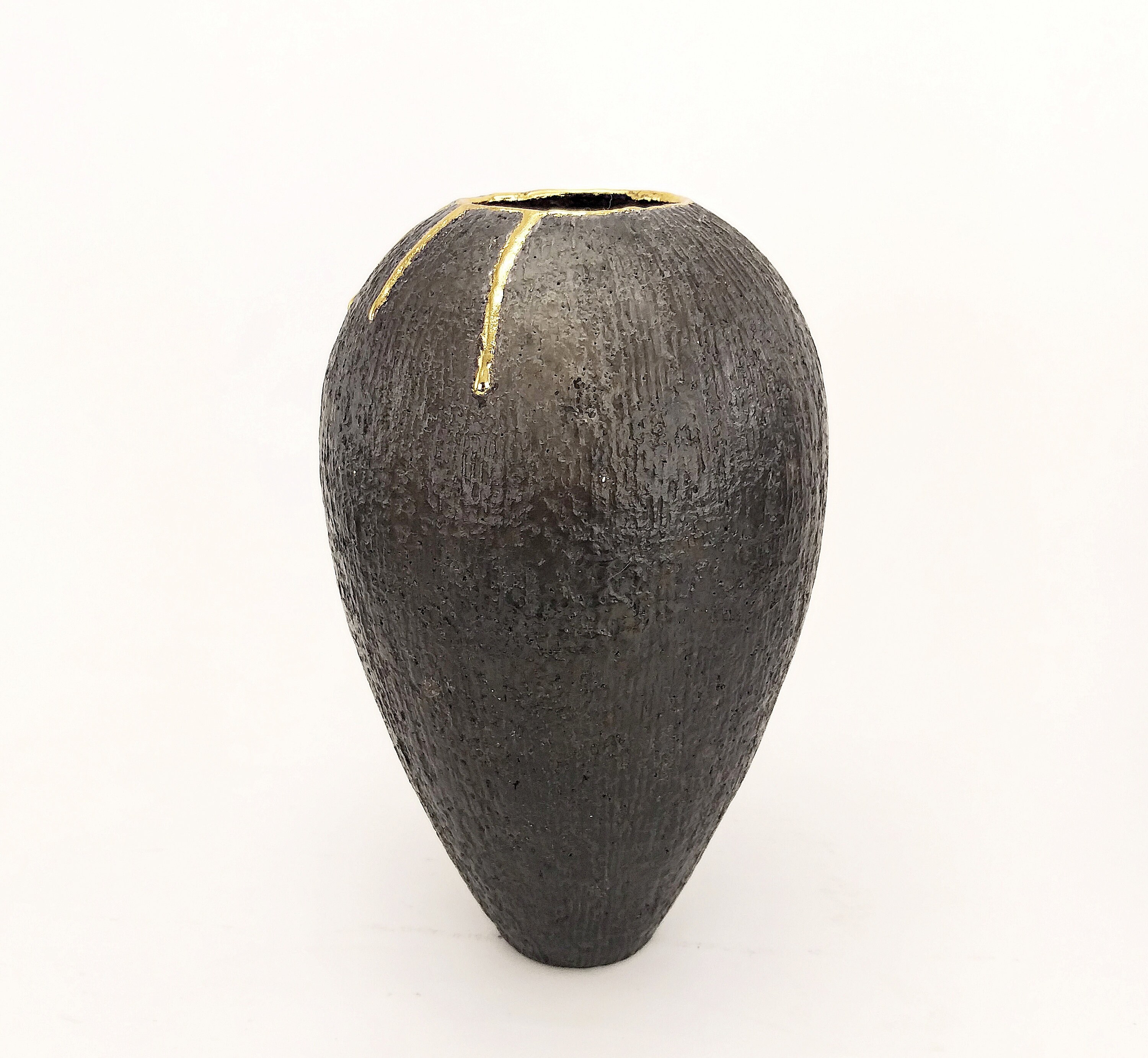 Black Ceramic Vase/ Minimalist Black Contemporary Vase/ Black Etsy Canada