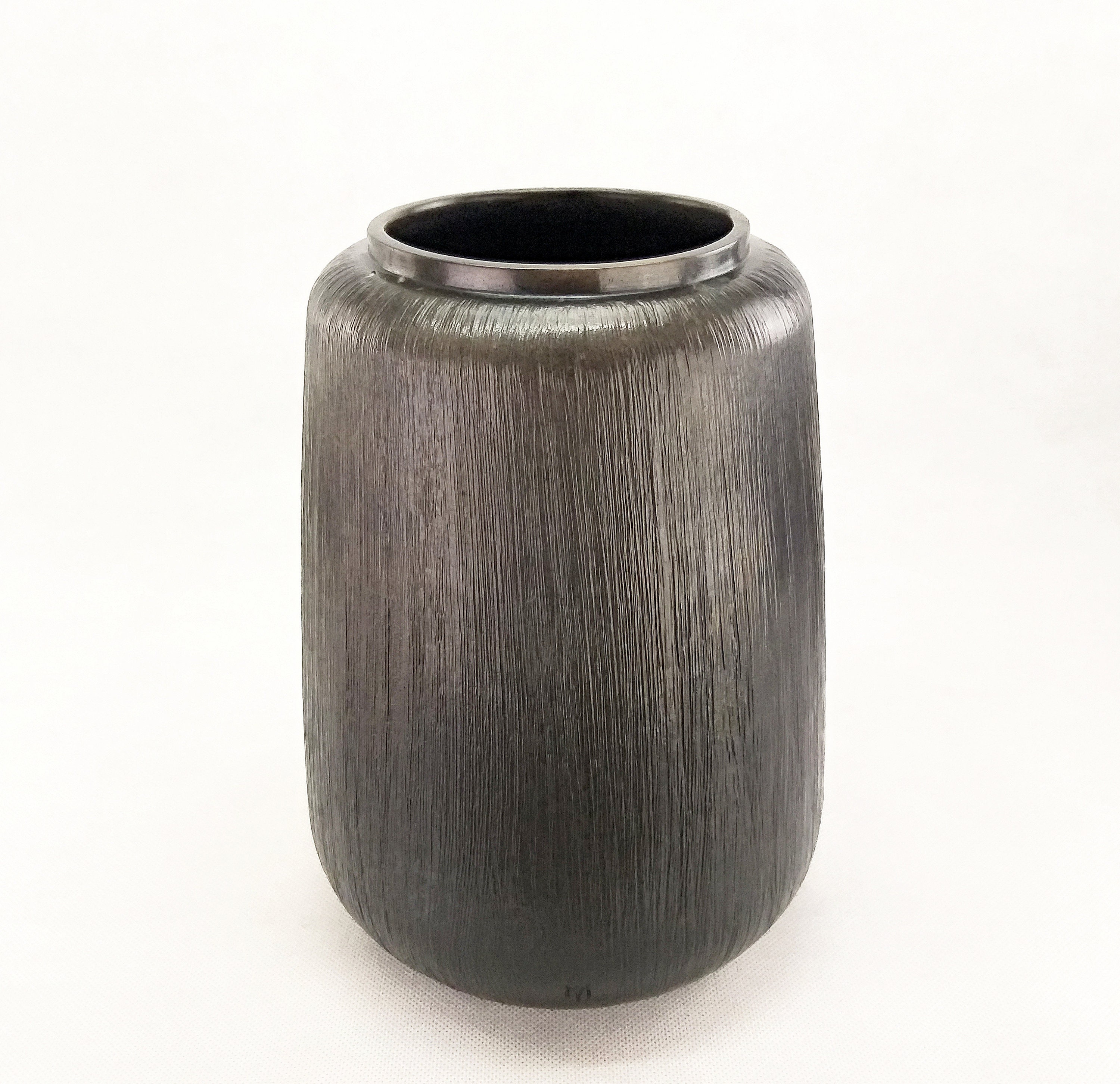 Ceramic vase. Modern large black ceramic vases. Ecofriendly Etsy
