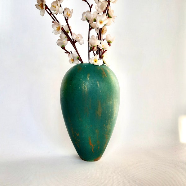 Green Ceramic Vase Etsy
