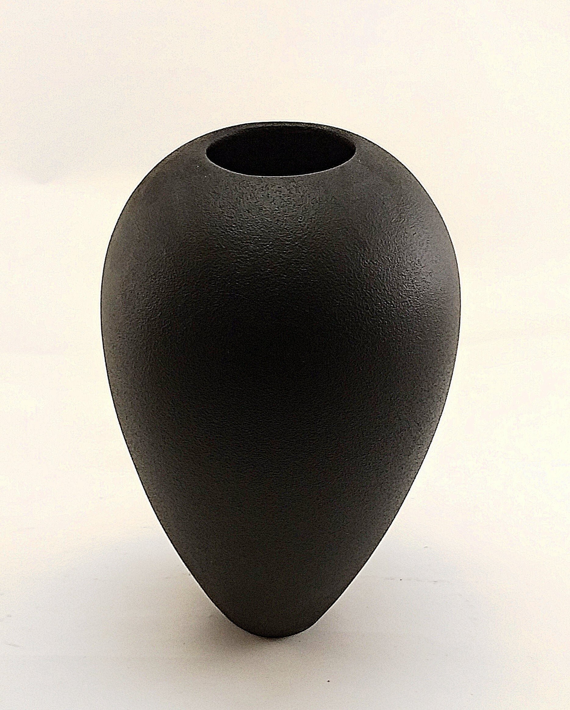 Matte schwarze Vase moderne Keramik Vase Blume Vase schwarz Etsy