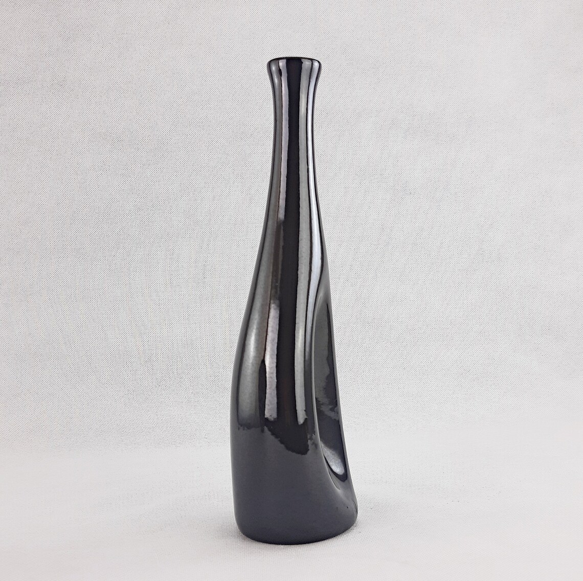 Modern Black Ceramic Vase/ Ecofriendly Clay/ Rustic Vase/ Etsy
