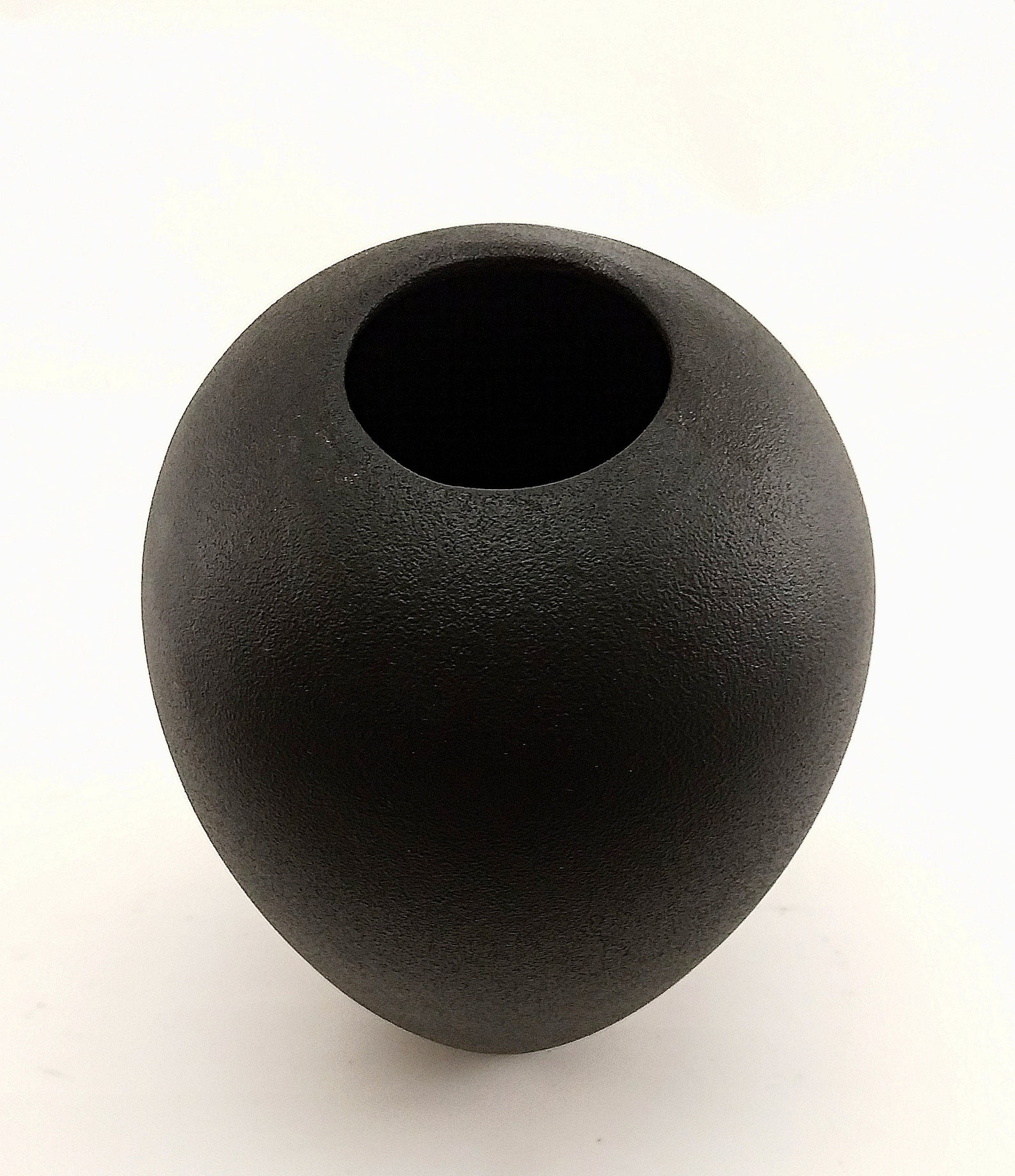 Matte black modern ceramic ceramic vase. Flower Vessel Gift Etsy