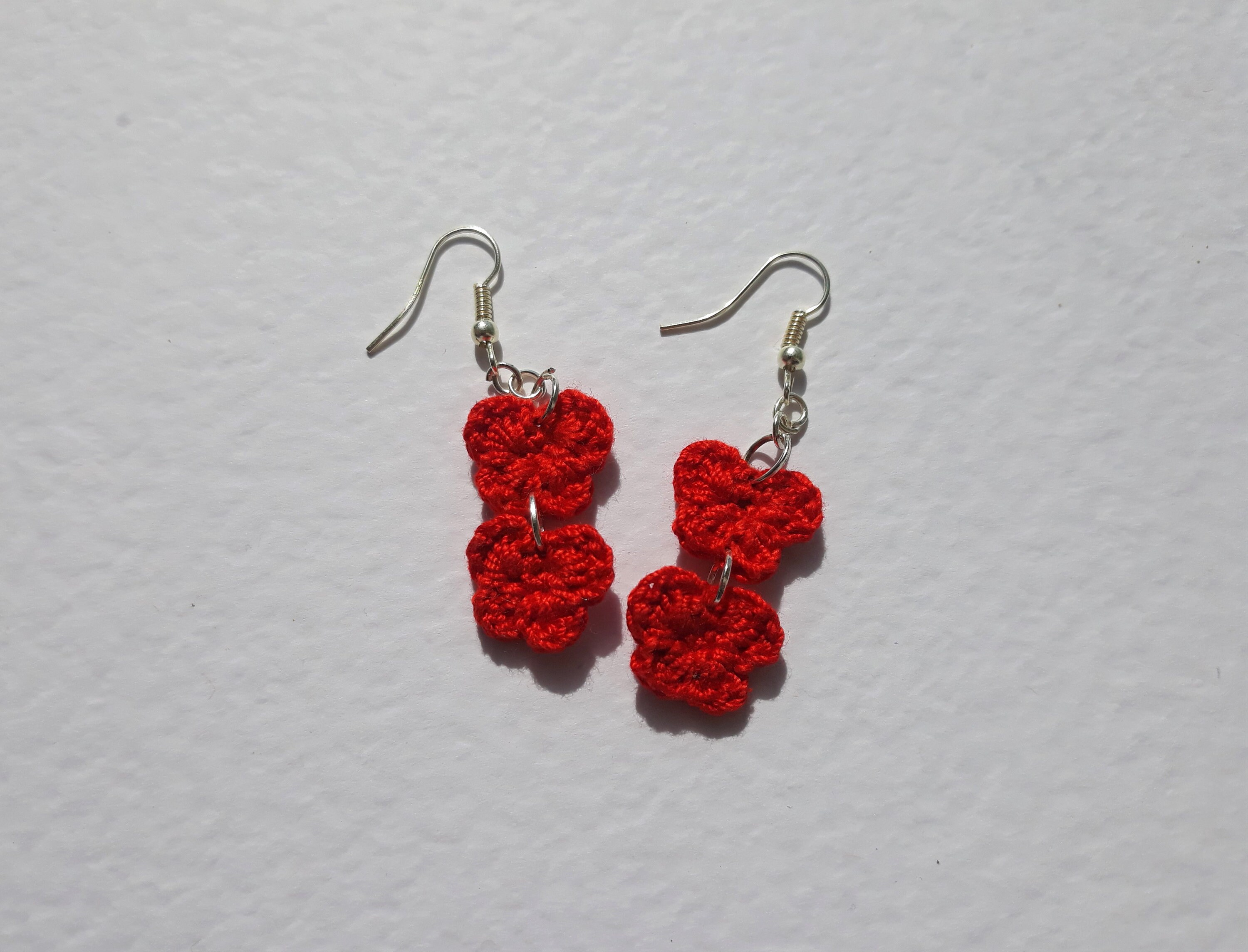 Crochet Butterfly Earrings Butterfly Dangles Nature Earrings Etsy