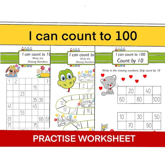 download pdf i can count to 100 early education early math etsy australia