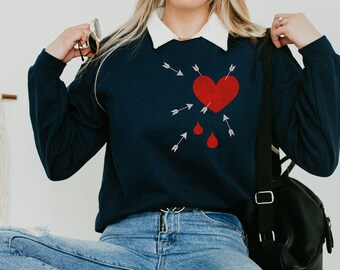 bleeding heart sweater