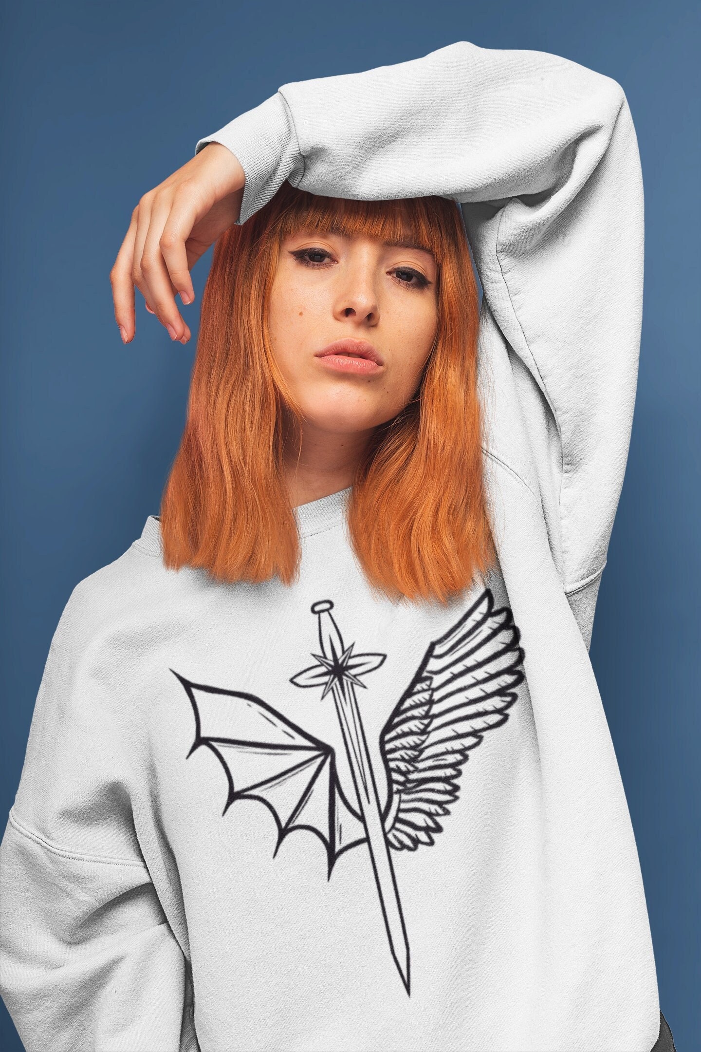 Crescent City x A Court of  Thorns and Roses Sweatshirt | Sarah J Maas Universe Merch | Starsword | Rhysand x Athalar | Unisex Sweatshirt